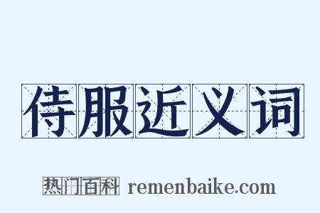 侍服近义词是什么意思的图片
